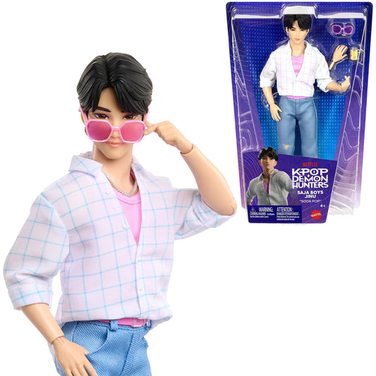 KPop Demon Hunters - Saja Boys Jinu Soda Pop Fashion Doll - Mattel