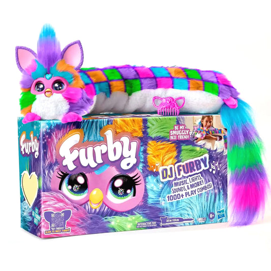 Furby - DJ Furby Neon Star Interactive Plush Toy - Hasbro