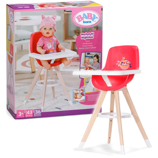 BABY born - High Chair Pink for 36 cm & 43 cm Dolls