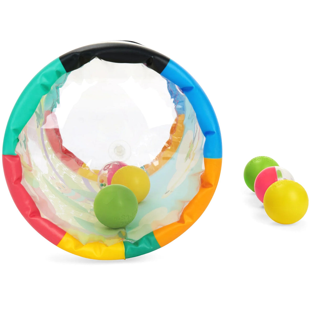 Bright Starts - Roll-Along Rainforest Push & Crawl Inflatable Roller