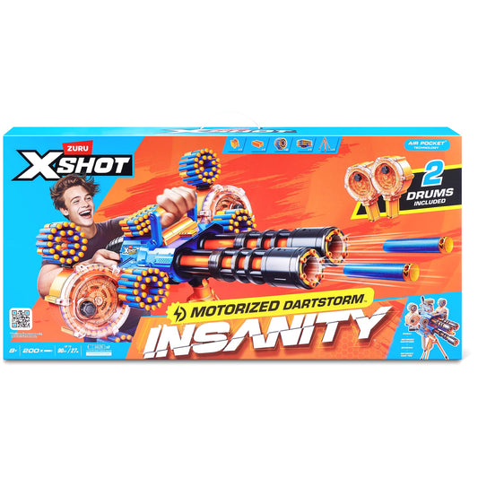 ZURU - Xshot Insanity Motorized Dartstorm With 200 Foam Darts