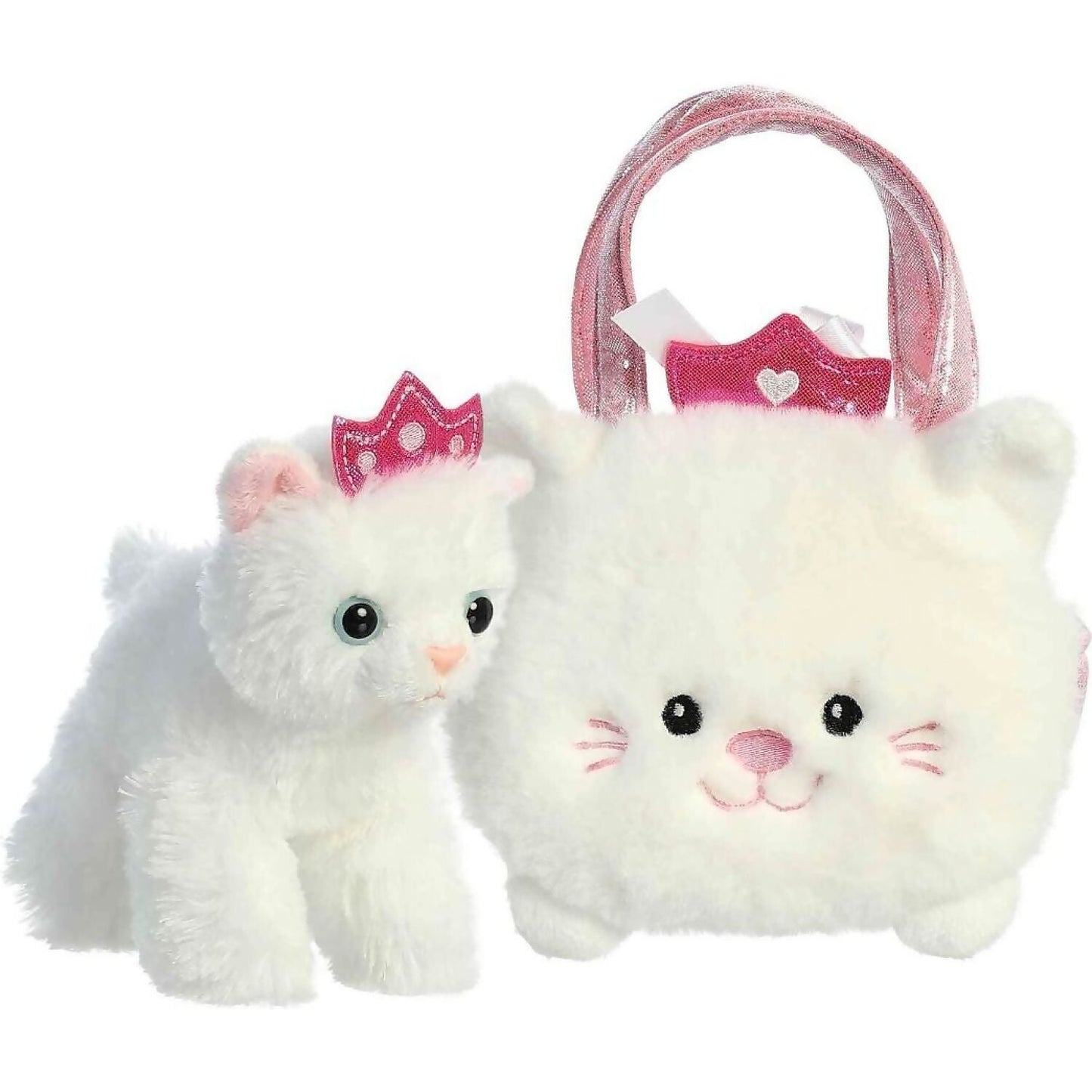 Cotton Candy - Fancy Pals Bag With Cat Princess White Kitty Bag