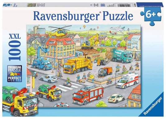 Ravensburger - Vehicles In The City Jigsaw Puzzle 100 Pieces