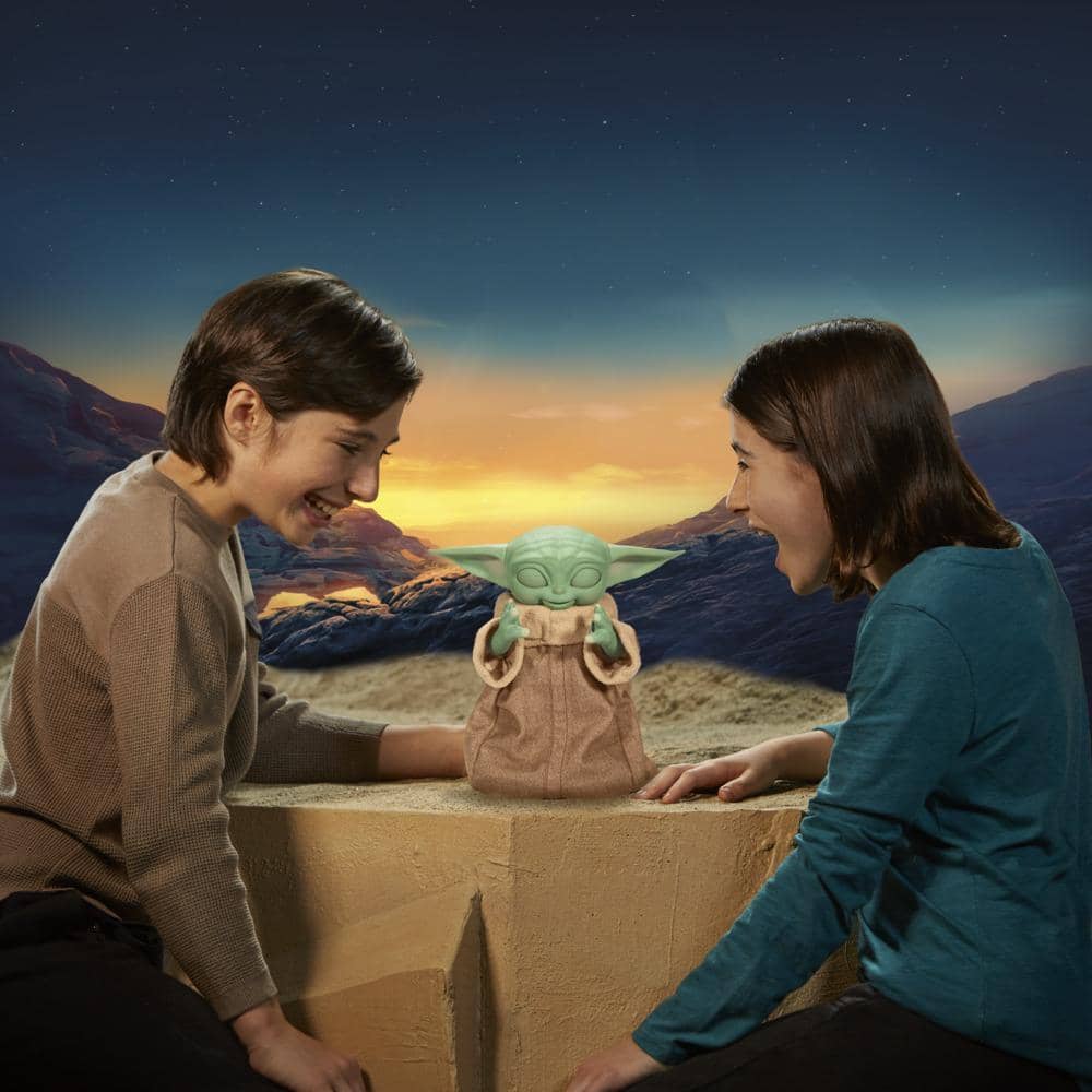 Star Wars Galactic Snackin Grogu 9.25-inch-tall Animatronic Toy Over 40 Sound And Motion Combinations Ages 4 And Up  Hasbro