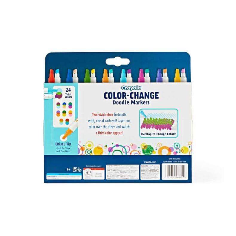 Crayola - Doodle & Draw Color Change Doodle Marker 8 Count