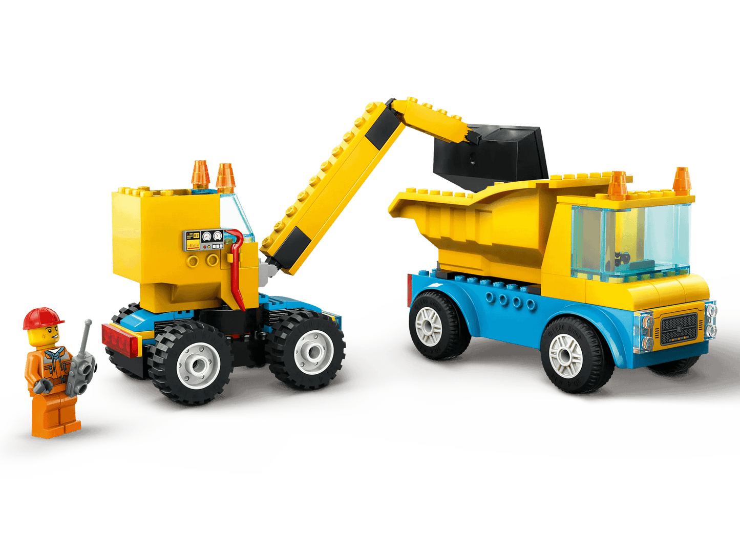 LEGO 60391 Construction Trucks and Wrecking Ball Crane - City 4+