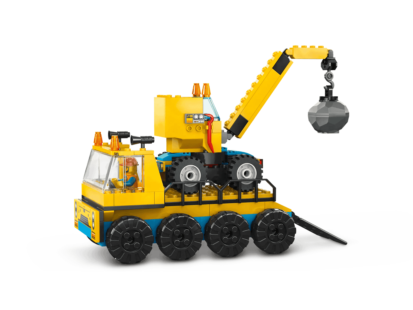 LEGO 60391 Construction Trucks and Wrecking Ball Crane - City 4+