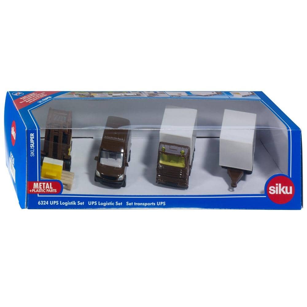 Siku -?UPS Logistics 3 X Die-Cast Model Vehicles Playset
