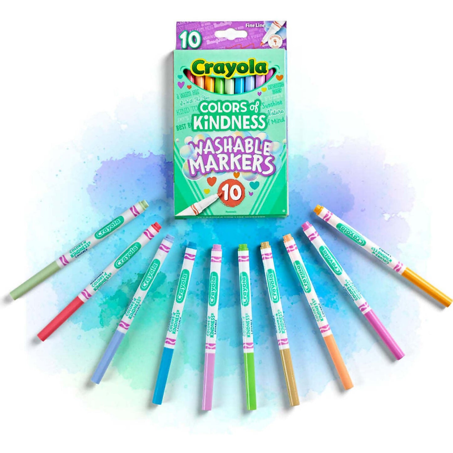 Crayola - Colors Of Kindness Fineline Washable Markers 10 Pack