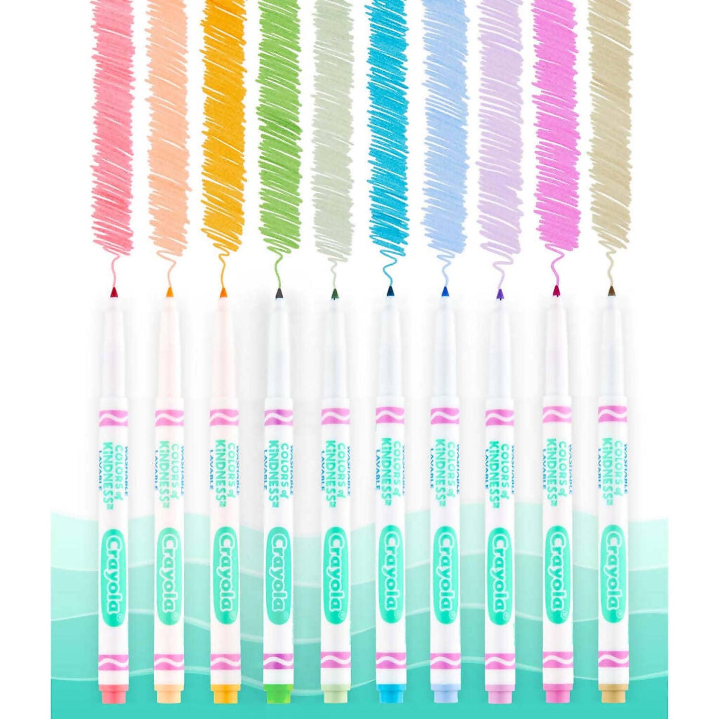 Crayola - Colors Of Kindness Fineline Washable Markers 10 Pack