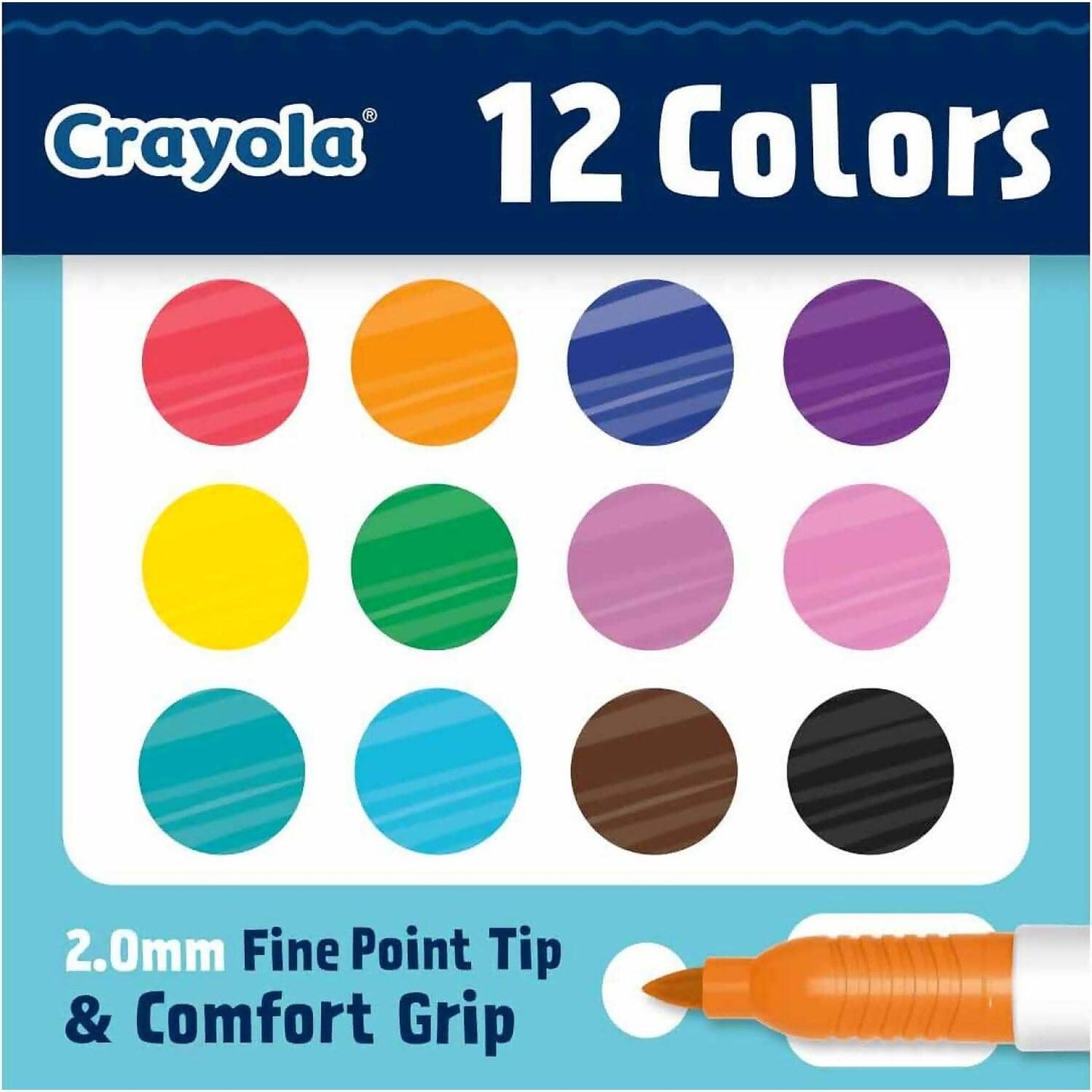 Crayola - Doodle & Draw Fine Point Doodle Marker 12pk