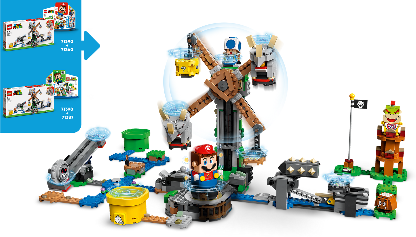 LEGO 71390 Reznor Knockdown Expansion Set - Super Mario