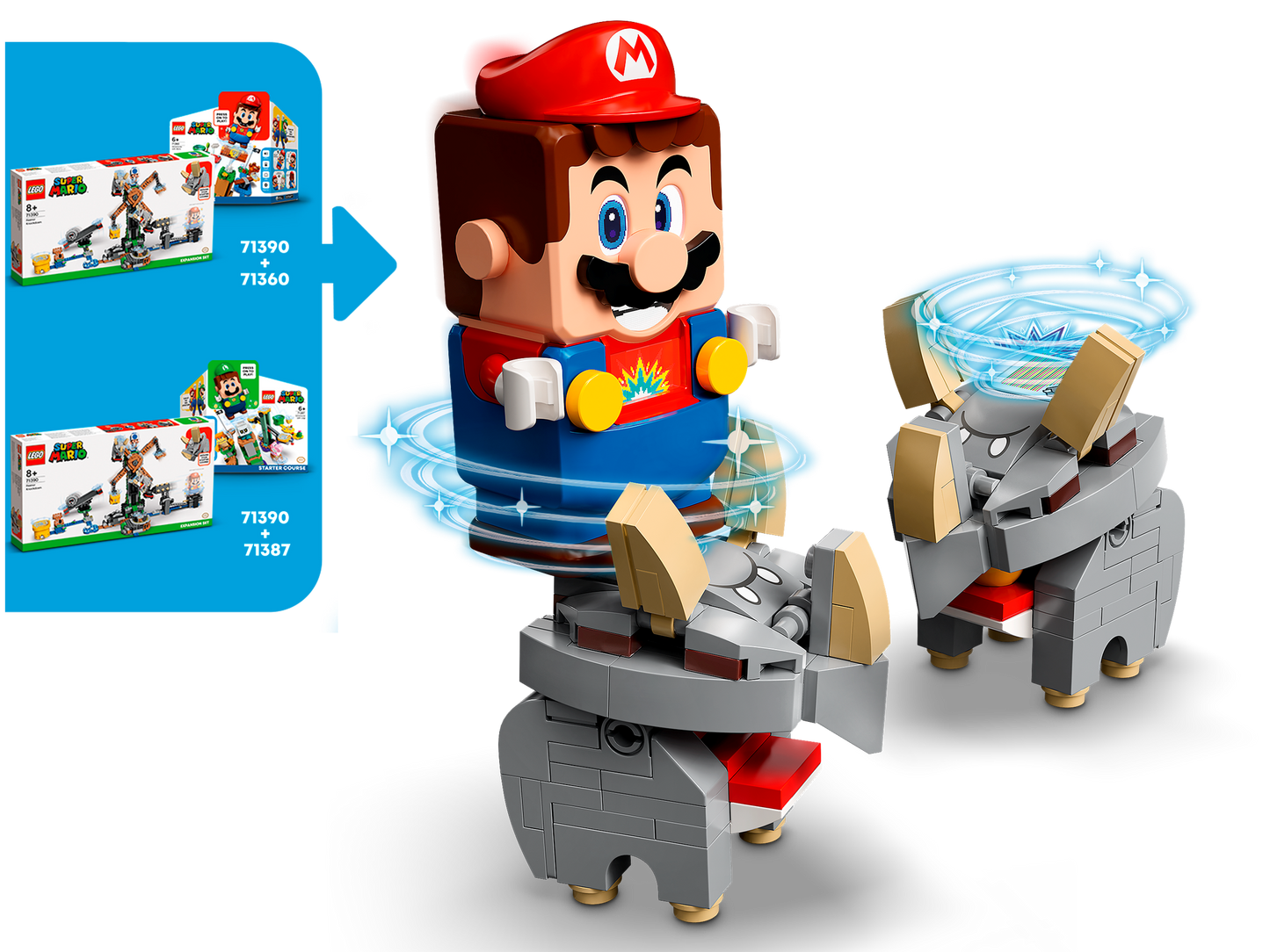 LEGO 71390 Reznor Knockdown Expansion Set - Super Mario