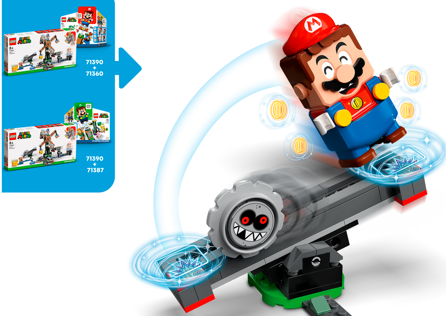 LEGO 71390 Reznor Knockdown Expansion Set - Super Mario