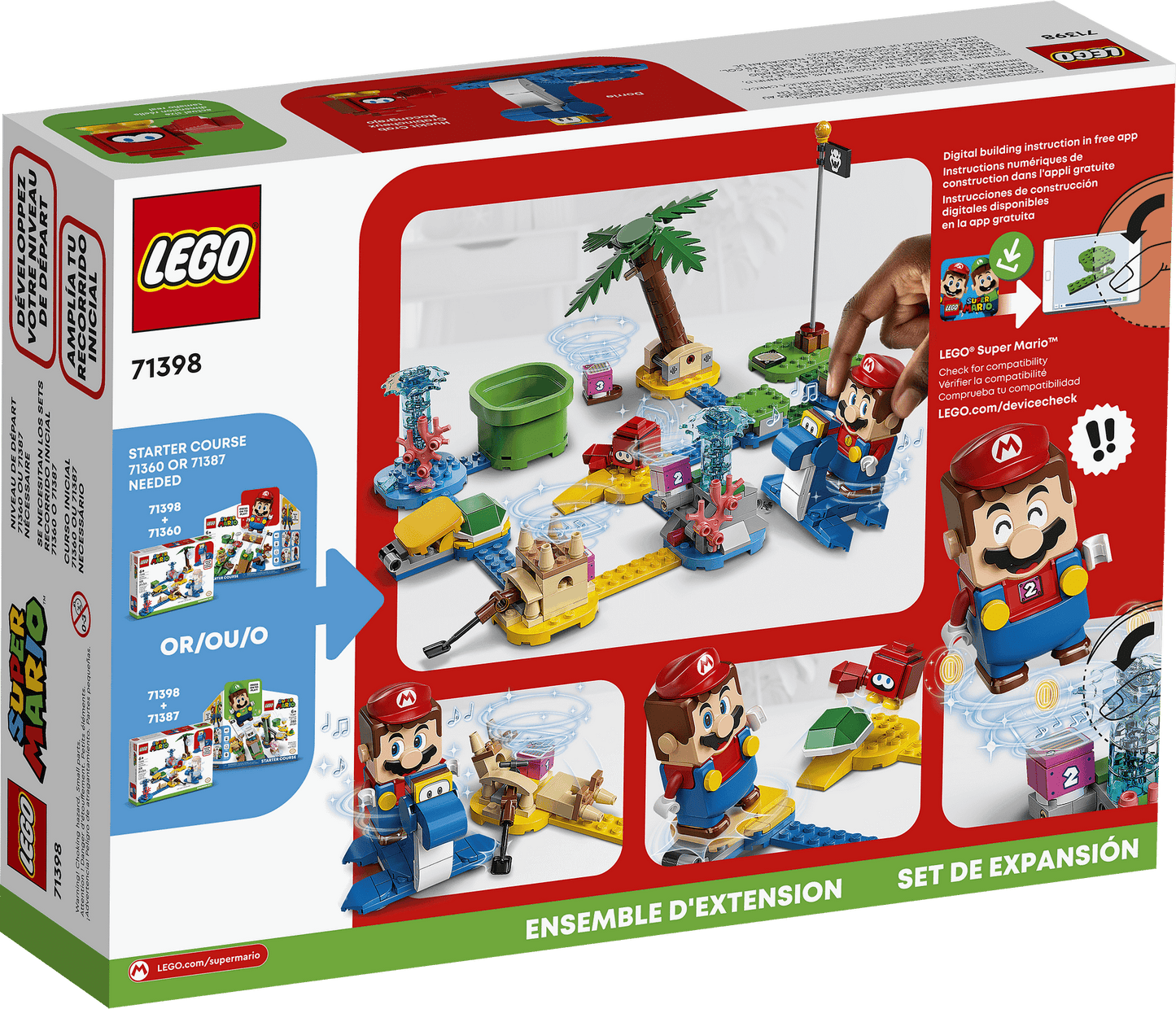 LEGO 71398 Dorrie’s Beachfront Expansion Set - Super Mario