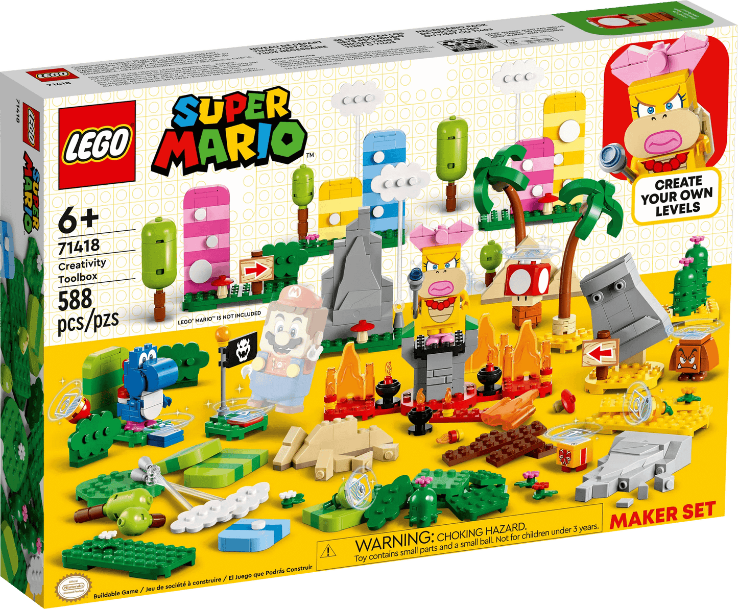 LEGO 71418 Creativity Toolbox Maker Set - Super Mario