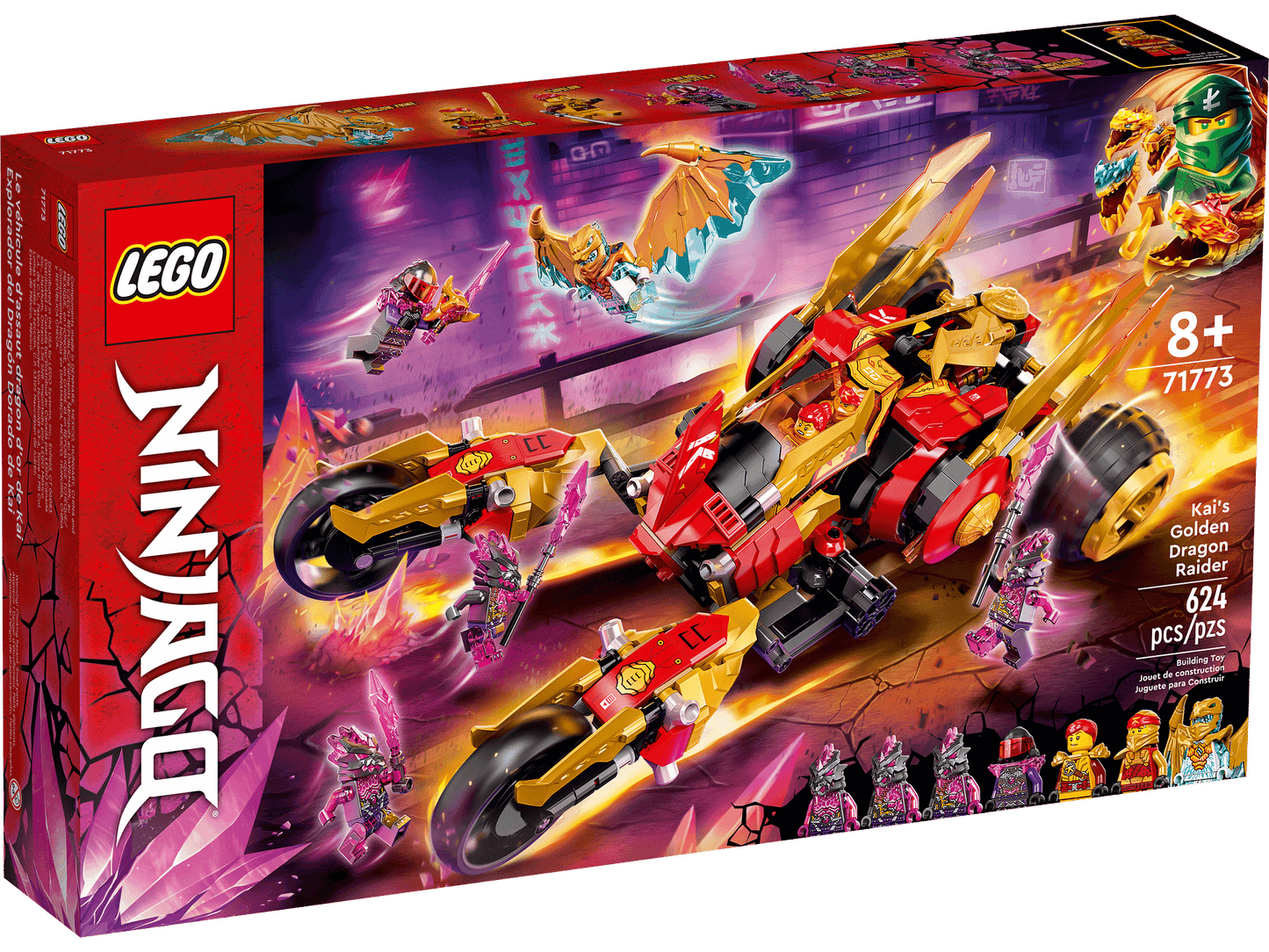 LEGO 71773 Kai’s Golden Dragon Raider - Ninjago