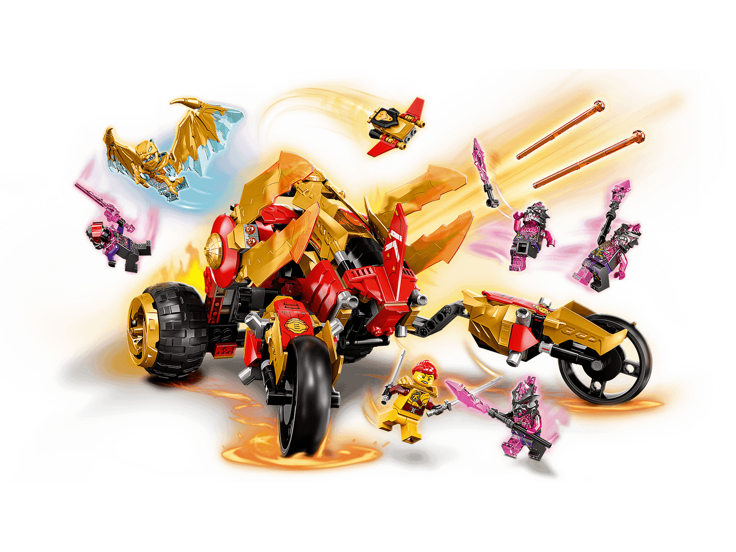 LEGO 71773 Kai’s Golden Dragon Raider - Ninjago