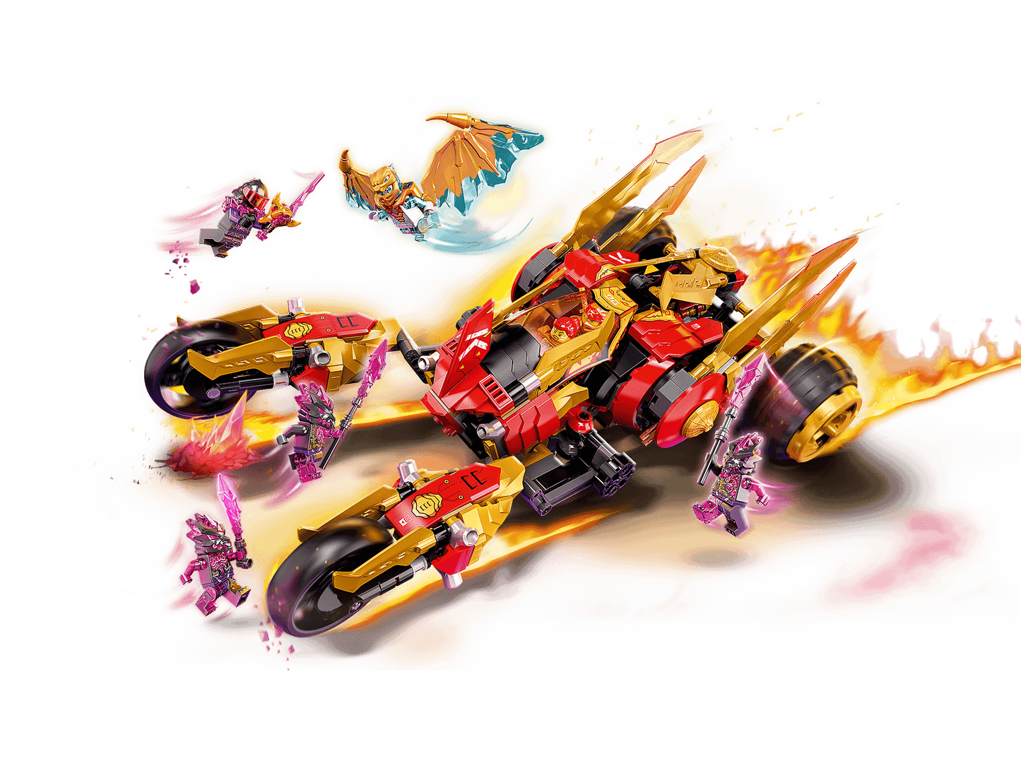 LEGO 71773 Kai’s Golden Dragon Raider - Ninjago