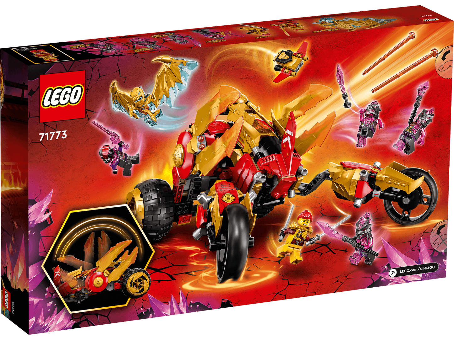 LEGO 71773 Kai’s Golden Dragon Raider - Ninjago