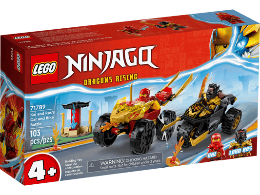 LEGO 71789 Kai and Ras's Car and Bike Battle - Ninjago 4+