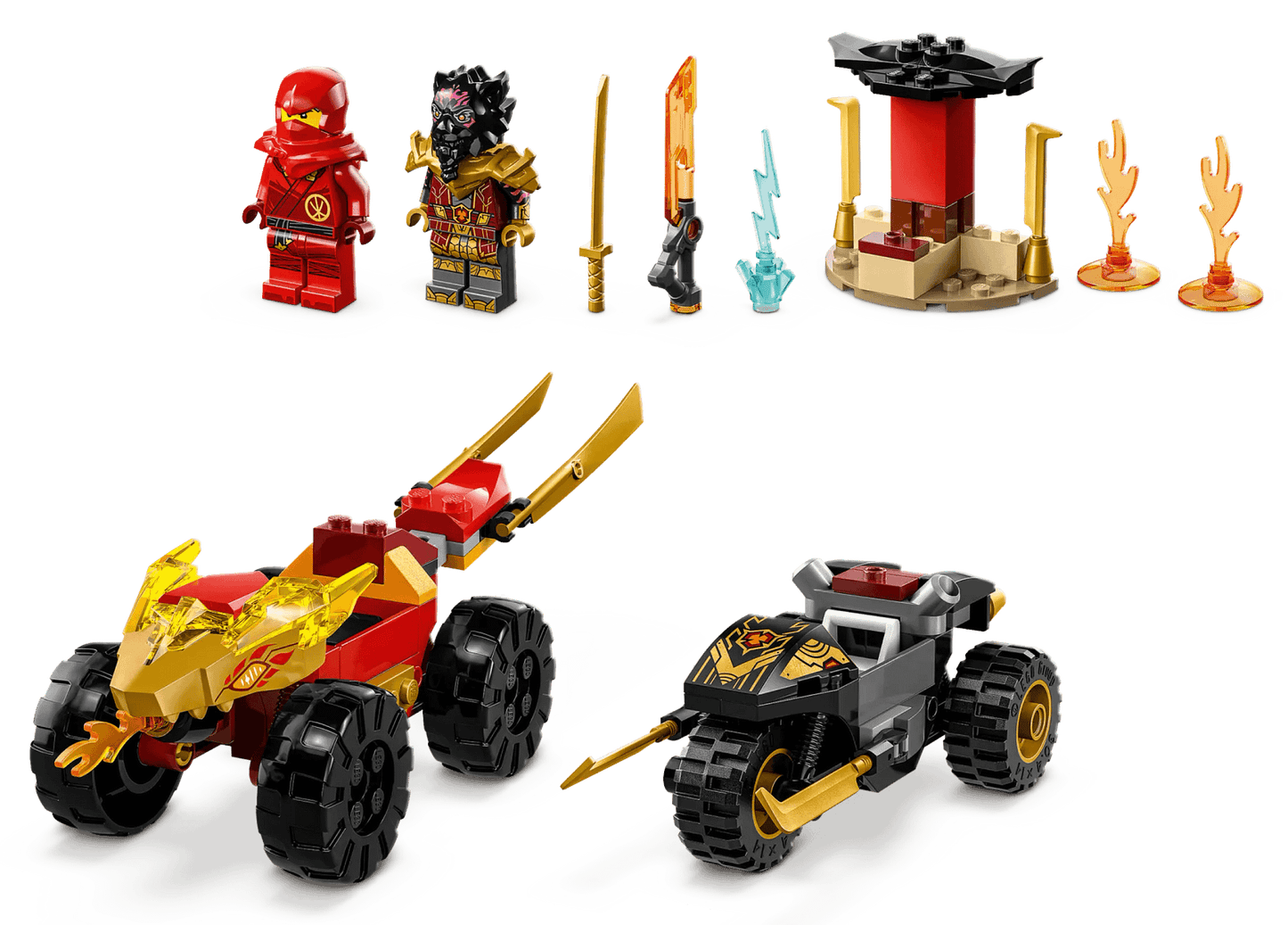 LEGO 71789 Kai and Ras's Car and Bike Battle - Ninjago 4+