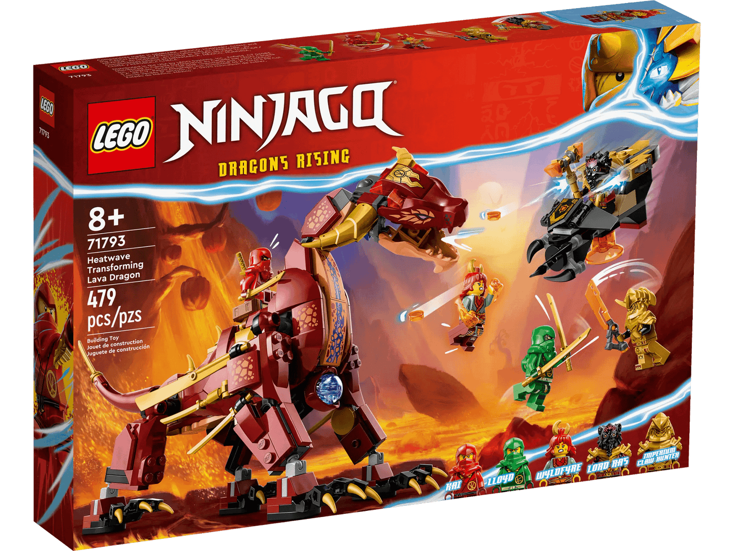 LEGO 71793 Heatwave Transforming Lava Dragon - Ninjago