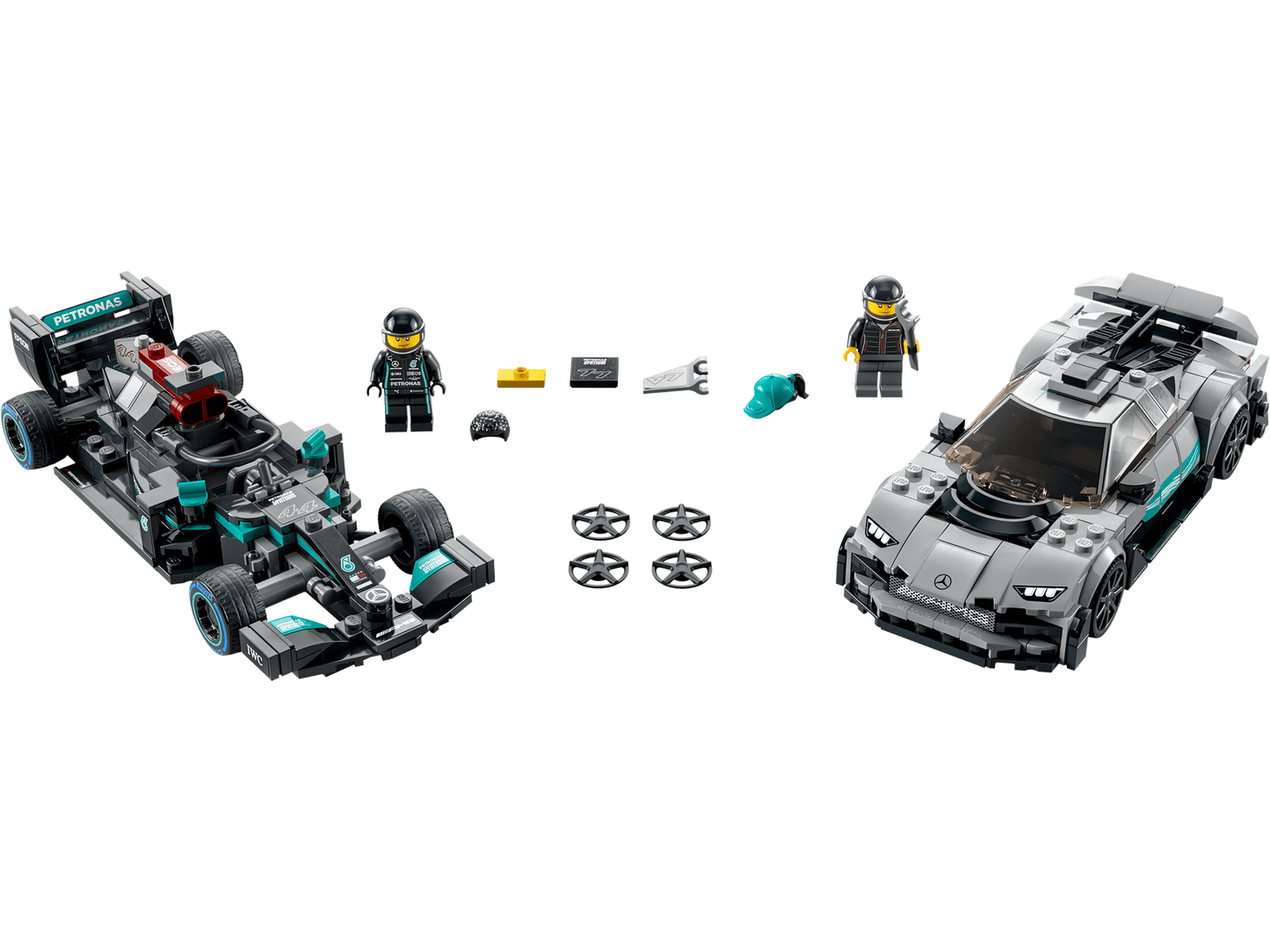 LEGO 76909 Mercedes-AMG F1 W12 E Performance & Mercedes-AMG Project One - Speed Champions