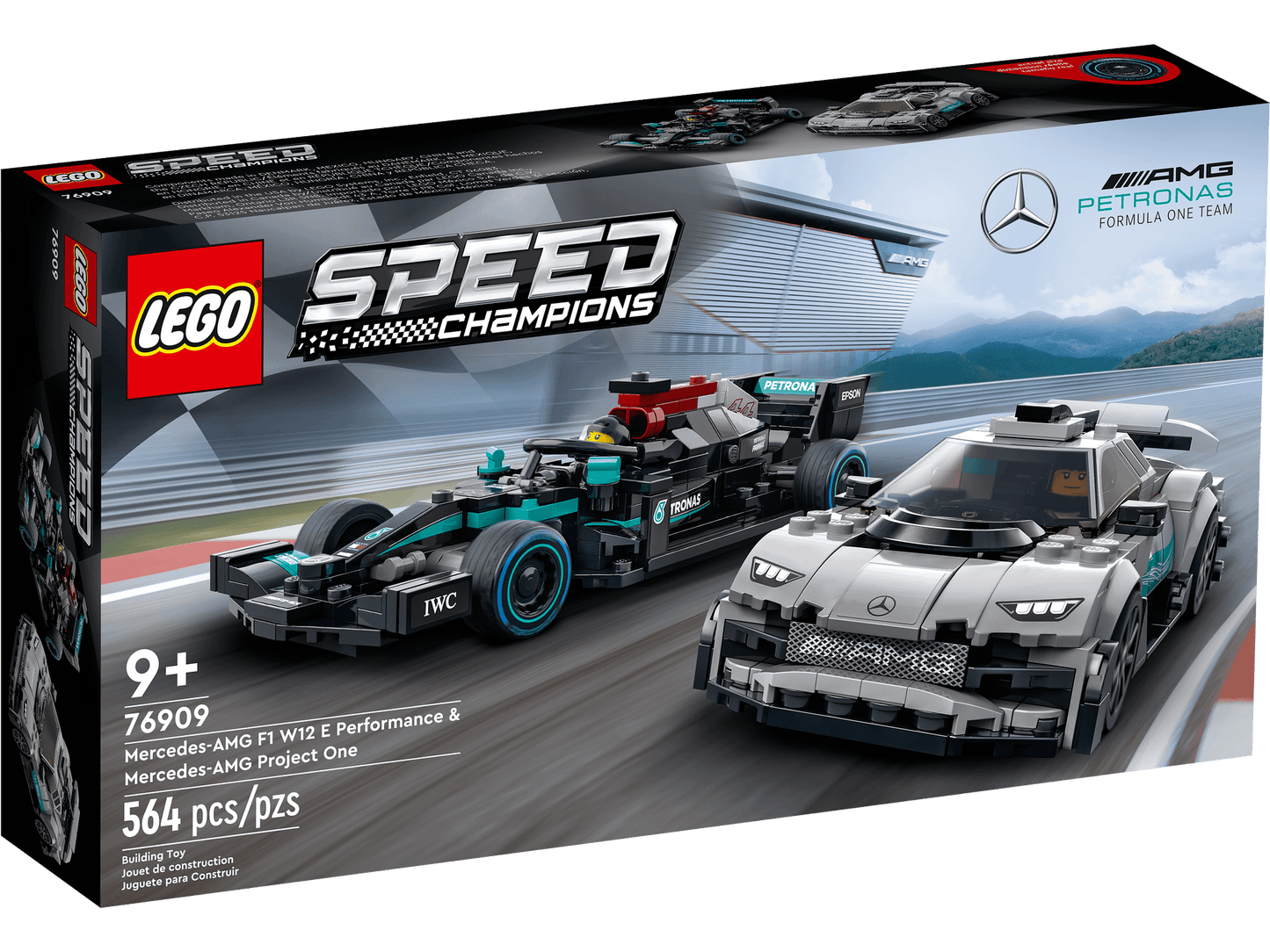 LEGO 76909 Mercedes-AMG F1 W12 E Performance & Mercedes-AMG Project One - Speed Champions