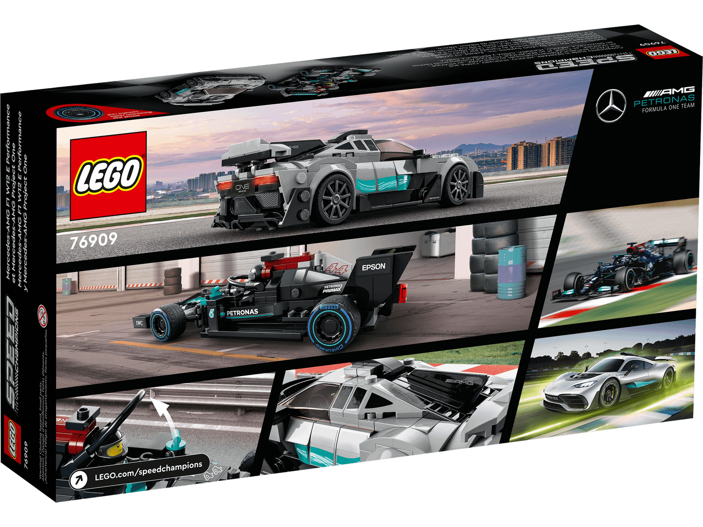 LEGO 76909 Mercedes-AMG F1 W12 E Performance & Mercedes-AMG Project One - Speed Champions
