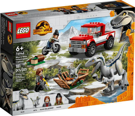 LEGO 76946 Blue & Beta Velociraptor Capture - Jurassic World