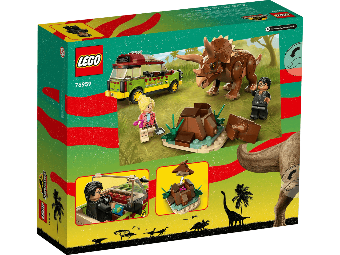 LEGO 76959 Triceratops Research - Jurassic World