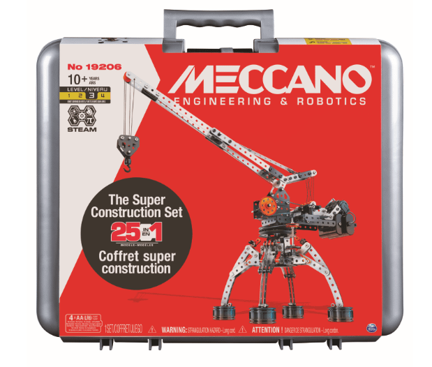 Meccano - Super Construction Set In Case 25-in-1 Motorized