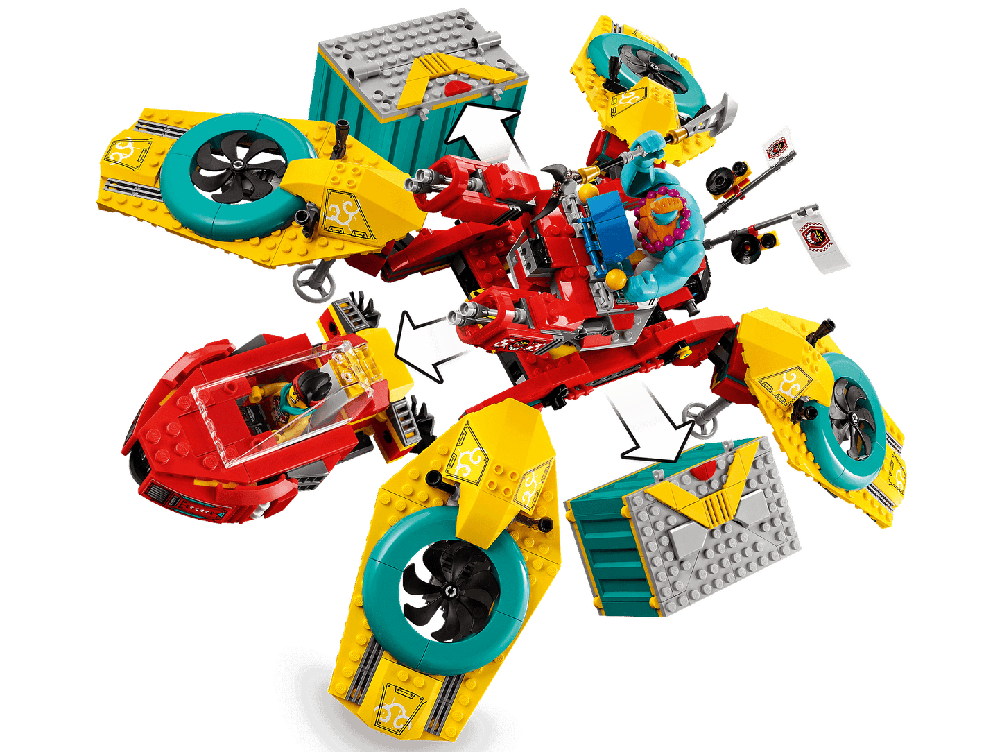LEGO 80023 Monkie Kid's Team Dronecopter - Monkie Kid