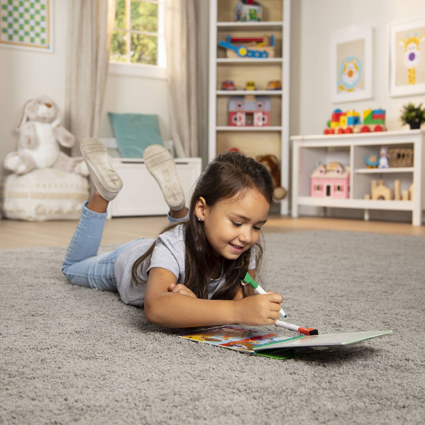 Melissa & Doug - Animal Games Wipe-off Activity Pad - On The Go Travel Activity