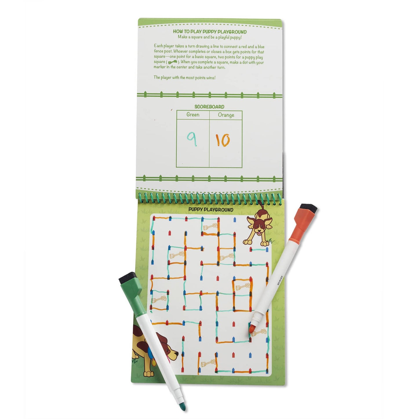 Melissa & Doug - Animal Games Wipe-off Activity Pad - On The Go Travel Activity