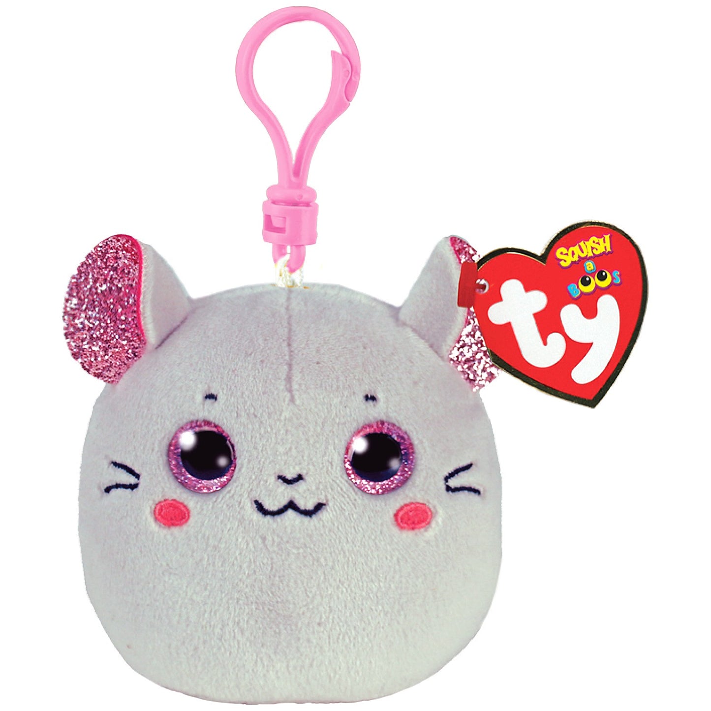 Ty - Squishy Beanies Clip Catnip Mouse 5-inch Plush