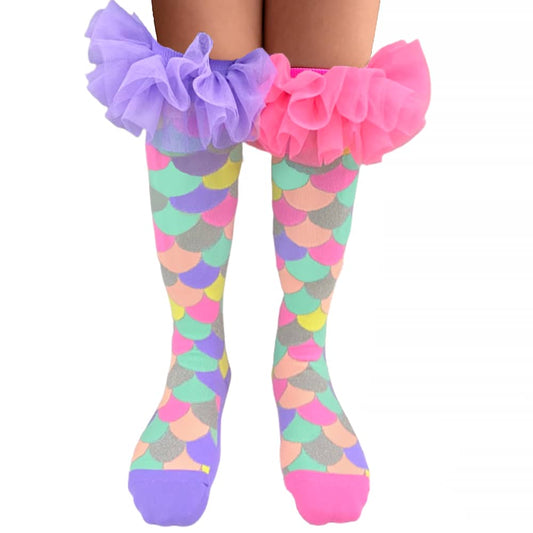 MADMIA -  Mermaid Frills Socks (one Size Fits Most) Mumermaidfril