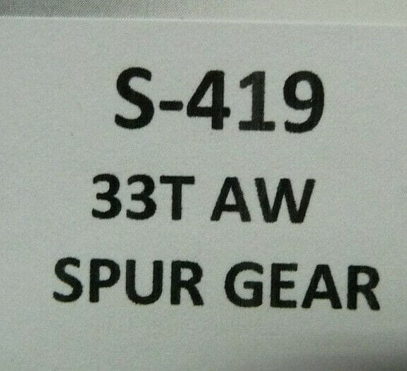 BRM S-419 33t AW Spur Gear