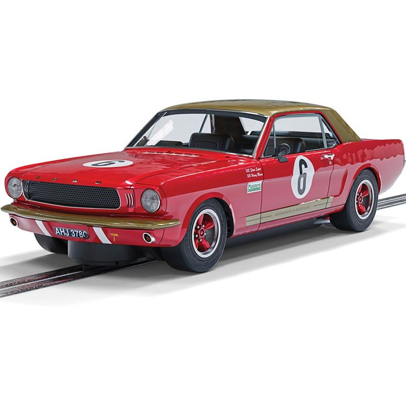Scalextric C4339 Ford Mustang Alan Mann Henry Mann and Steve Soper slot car also suits Carrera