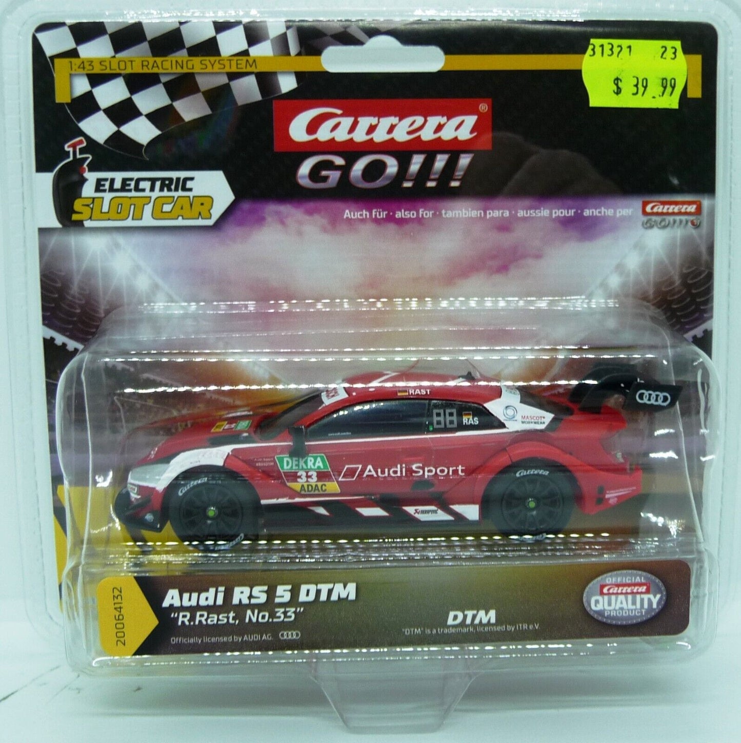 CARRERA GO Audi RS 5 DTM R Rast No 33