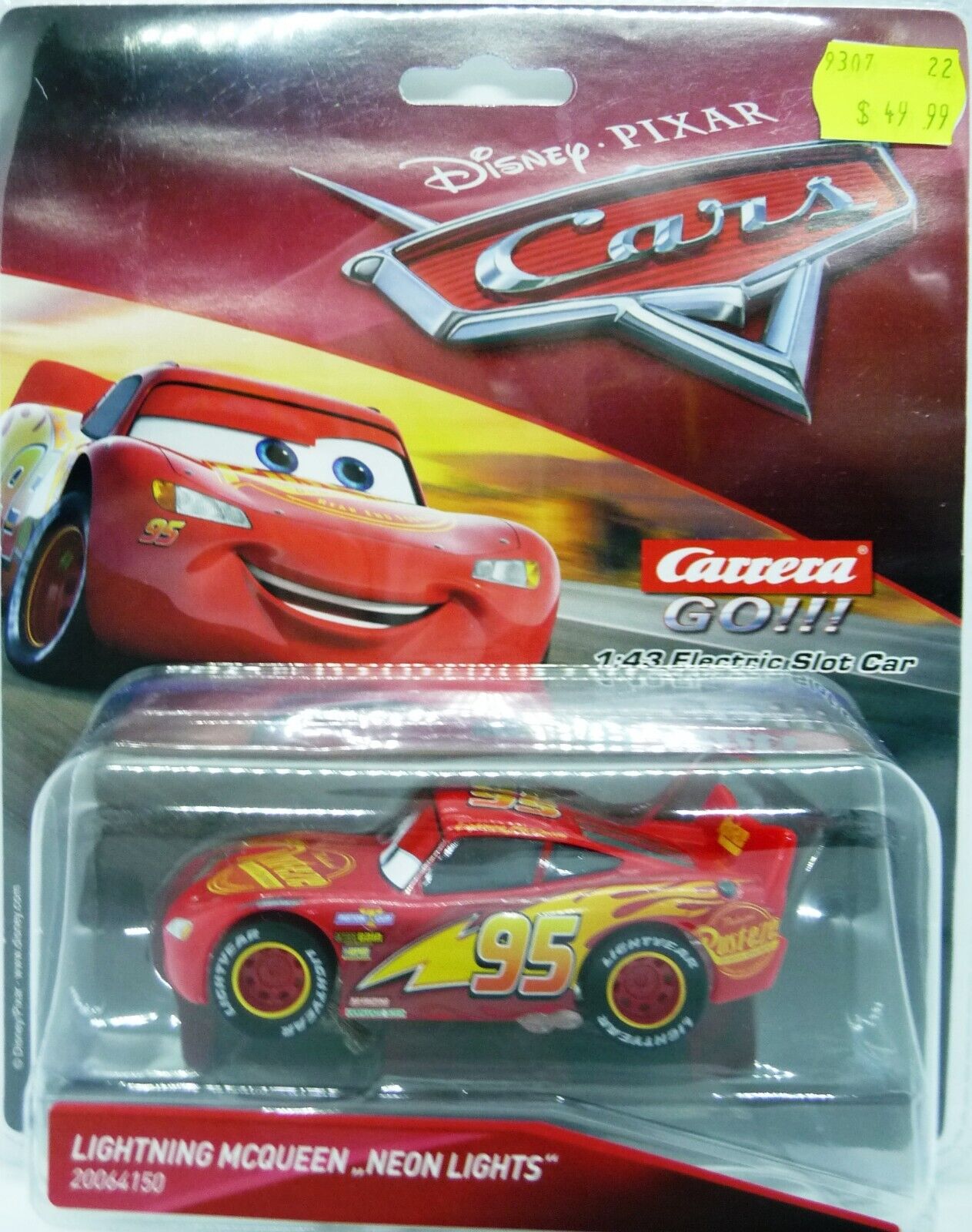 CARRERA GO Disney Pixar CARS Lightning McQueen Neon Lights