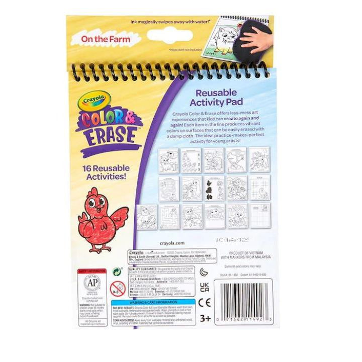 Crayola Color & Erase Reusable Activity Pad On The Farm