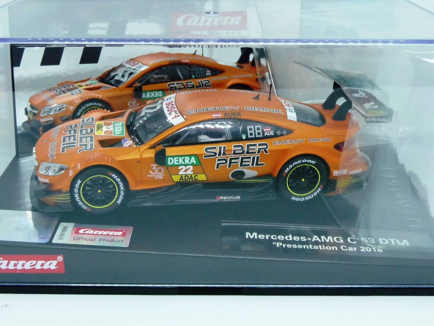 Carrera Evolution 1:32 - Mercedes C63 AMG DTM Presentation Car 2018 - Slot Car Also Suits Scalextric