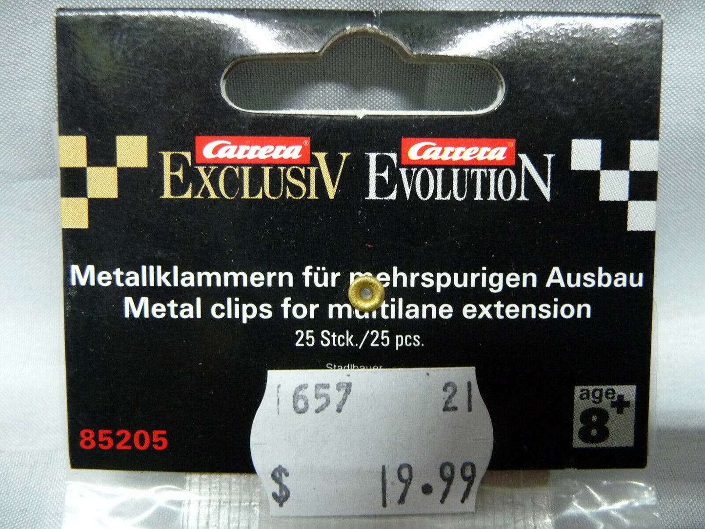 Carrera Evolution 1:32 - 85205 Metal Clips for Multilane Extension 25 pcs
