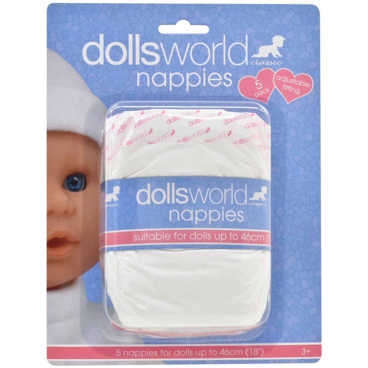DollsWorld - Nappies 5 Pack