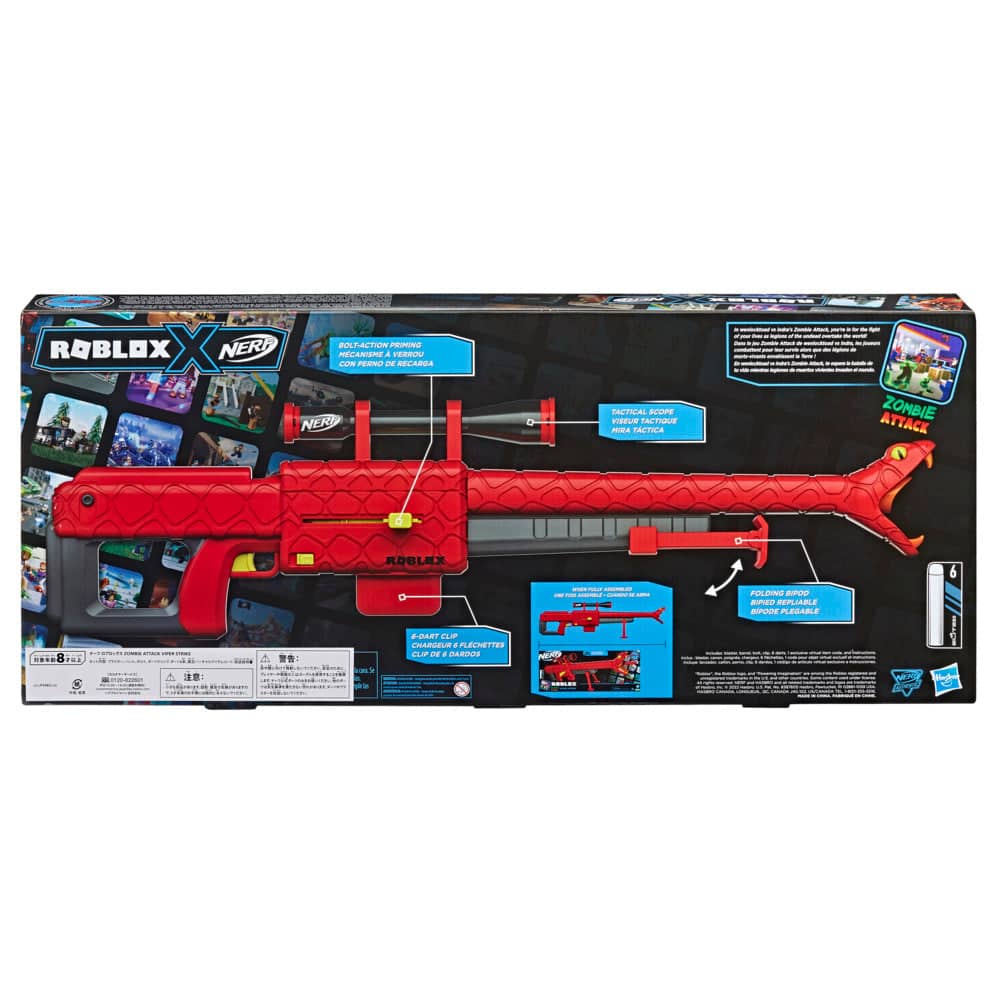 Nerf Roblox Zombie Attack Viper Strike Dart Blaster