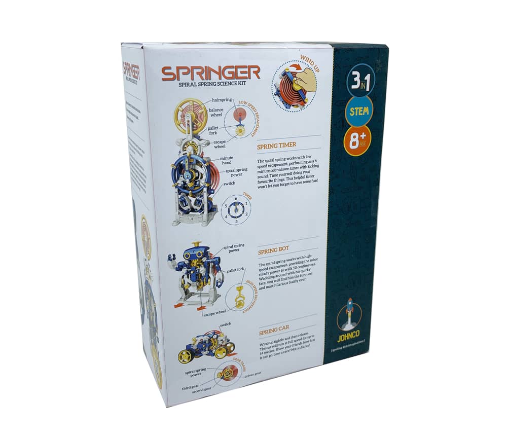 Springer Spiral Spring Robot Car Science Kit Stem