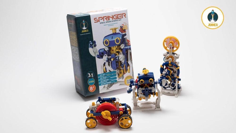 Springer Spiral Spring Robot Car Science Kit Stem