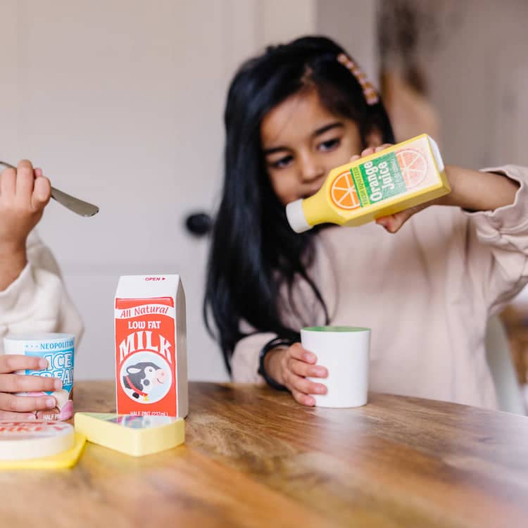 Melissa & Doug - Fridge Food Set - Wooden Play Food